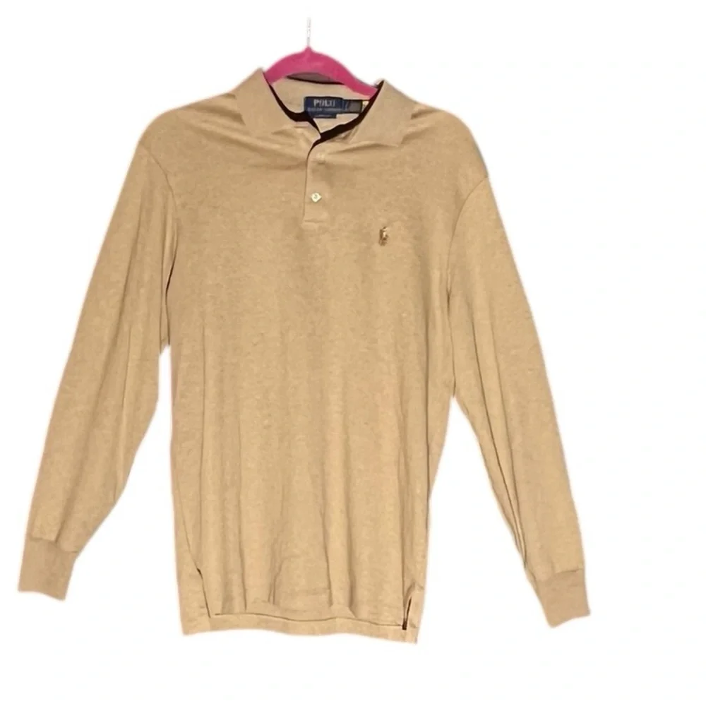 POLO RALPH LAUREN LONG SLEEVE COTTON POLO PONY 100% COTTON SHIRT EXC COND S